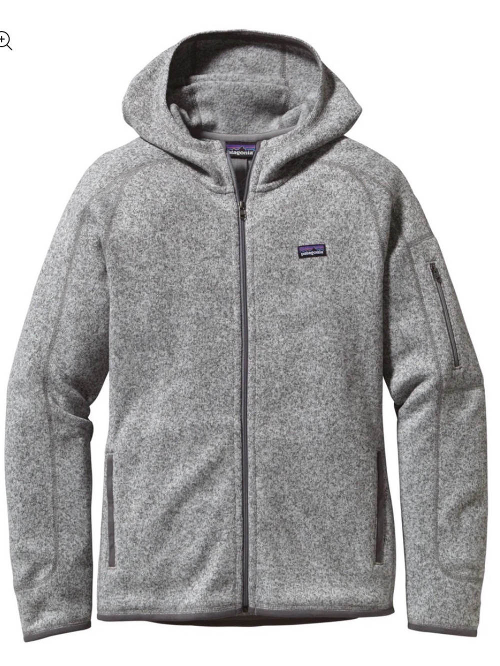 Patagonia Heather Gray Full-Zip Fleece Jacket